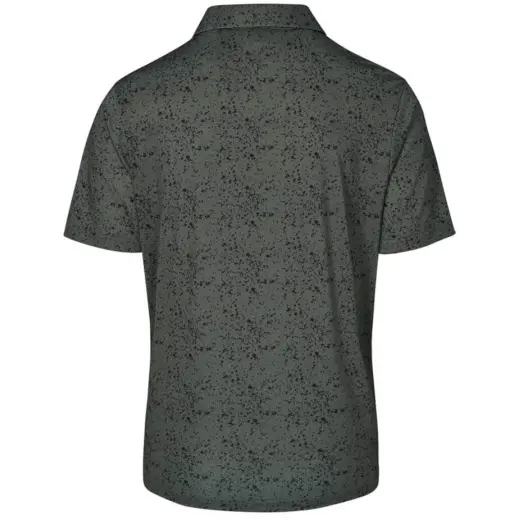 Mens Flexxion Golf Shirt Olive Back